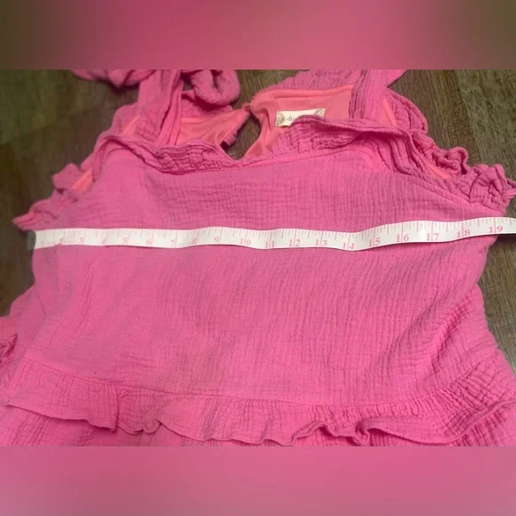 Altar'd State Pink Ruffle Tiered Sundress - Picture 7 of 8